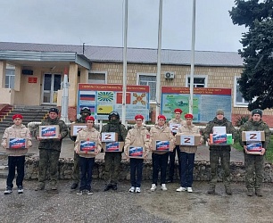 В преддверии Дня защитника Отечества юнармейцы гимназии посетили одну из частей Новороссийского гарнизона.