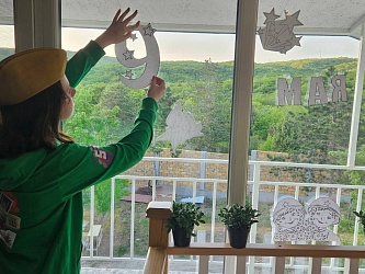 Акция «Окна Победы» от учеников Гимназии №1