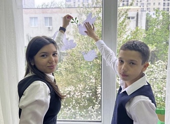 ✨С 23 по 27 апреля в Гимназии №1 проводилась акция «Окна Победы» !!!