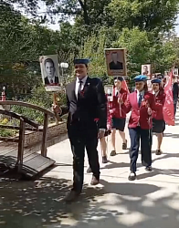 Филиал Гимназии №1 принял активное участие во Всероссийской патриотической акции, посвященной 80-й годовщине Великой Победы, в рамках проекта «Знание. Герои».