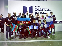 2 — 3 февраля 2023 года в рамках форума Digital Almaty 2023 прошел первый международный чемпионат по робототехнике и инженерным проектам Digital Ministry Cup для школьников. На чемпионате Россию представили школьники из Гимназии №1 города-героя Новороссий