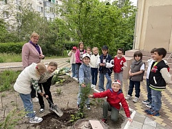 24 апреля в гимназии №1 прошёл Всероссийский юннатский субботник «Зеленый мир» 🌿