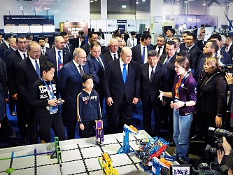 2 — 3 февраля 2023 года в рамках форума Digital Almaty 2023 прошел первый международный чемпионат по робототехнике и инженерным проектам Digital Ministry Cup для школьников. На чемпионате Россию представили школьники из Гимназии №1 города-героя Новороссий